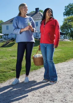 Clearance BELLA FULL ZIP, 60% FILTAD ULL, 40% LYOCELL — Ziptröjor