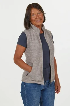 Outlet FLORA VEST, 60% FILTAD ULL, 40% LYOCELL — Västar