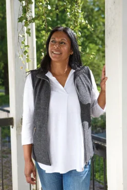 Sale FLORA VEST, 60% FILTAD ULL, 40% LYOCELL — Västar
