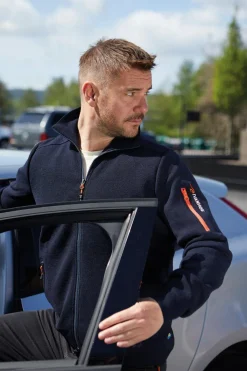 Outlet HADAR FULL ZIP WINDBREAKER, 100% EXTRA FINE MERINOULL — Windbreaker