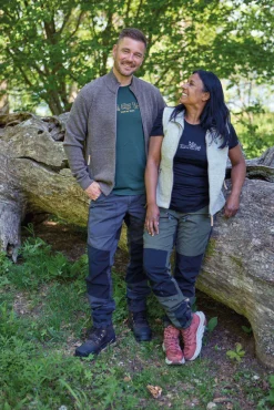 Fashion NLS MIRE, 100% OFÄRGAD ULL — Ziptröjor