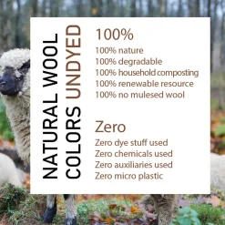 Fashion NLS MIRE, 100% OFÄRGAD ULL — Ziptröjor