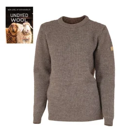 Clearance NLS PETAL FEMALE, 100% OFÄRGAD ULL — Tröjor